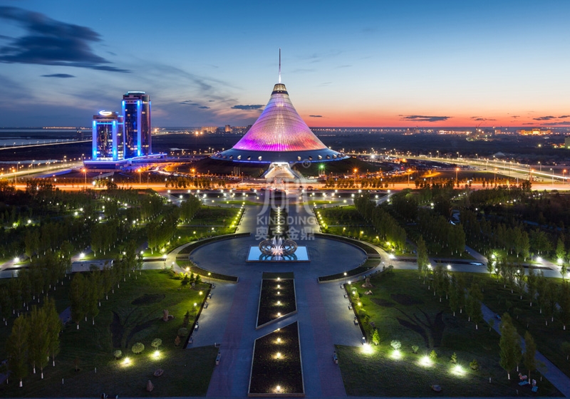 哈萨克斯坦共和国驻华大使馆-ETFE膜结构标志型建筑