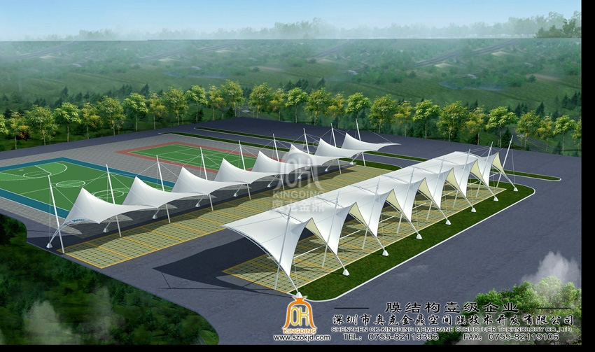 深圳南山区政府车场停车棚